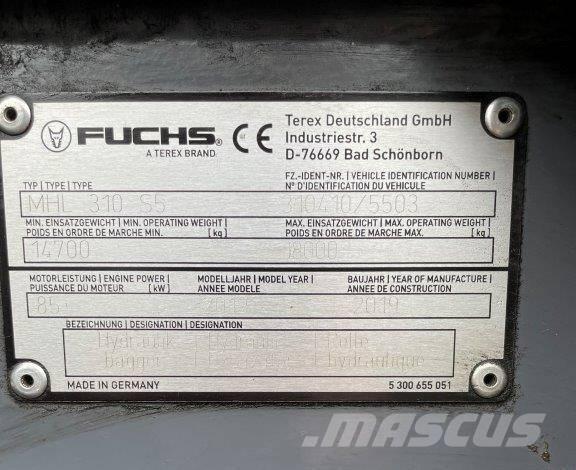Fuchs MHL 310 Stroje pro manipulaci s odpadem
