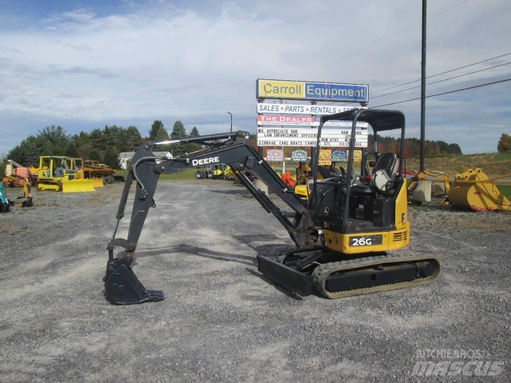 John Deere 26G Mini rýpadla < 7t