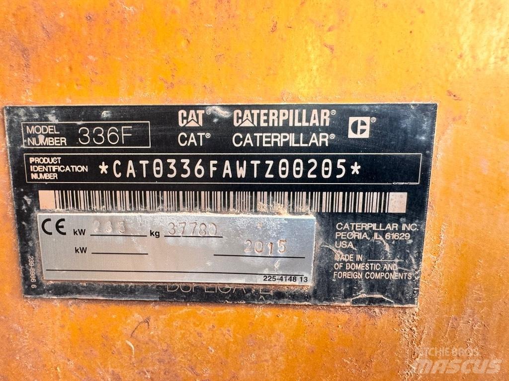 CAT 336 F L Pásová rýpadla