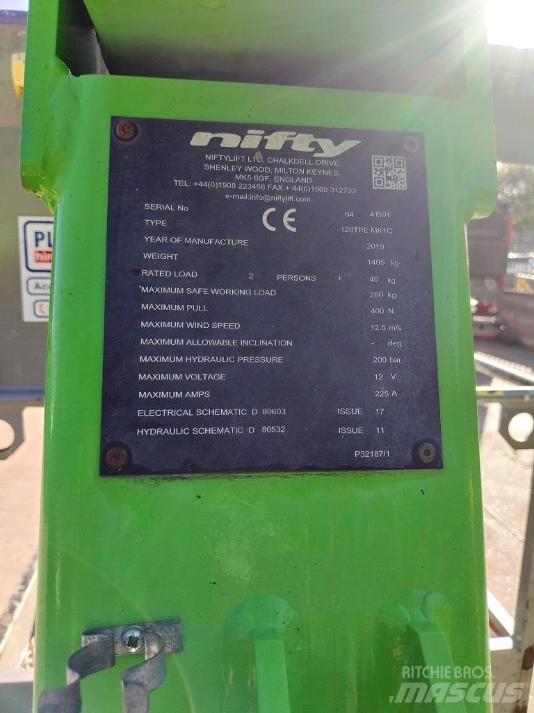 Niftylift 120TPE Přívěsové plošiny