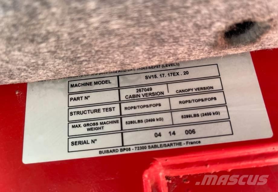 Yanmar SV15 Mini rýpadla < 7t