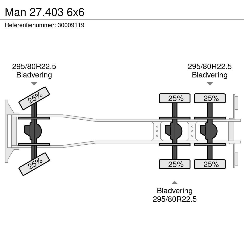 MAN 27.403 6x6 Nákladní vozidlo bez nástavby