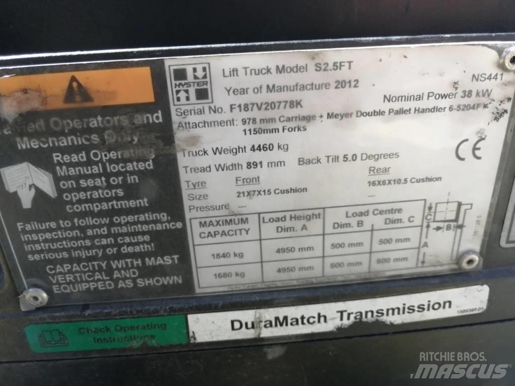 Hyster S2.5FT LPG vozíky