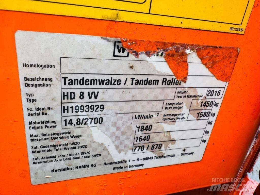 Hamm HD 8 VV Tandemové válce