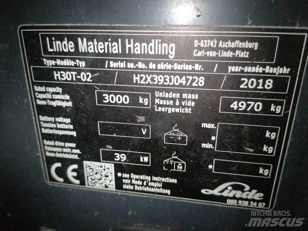 Linde H30T-02 LPG vozíky