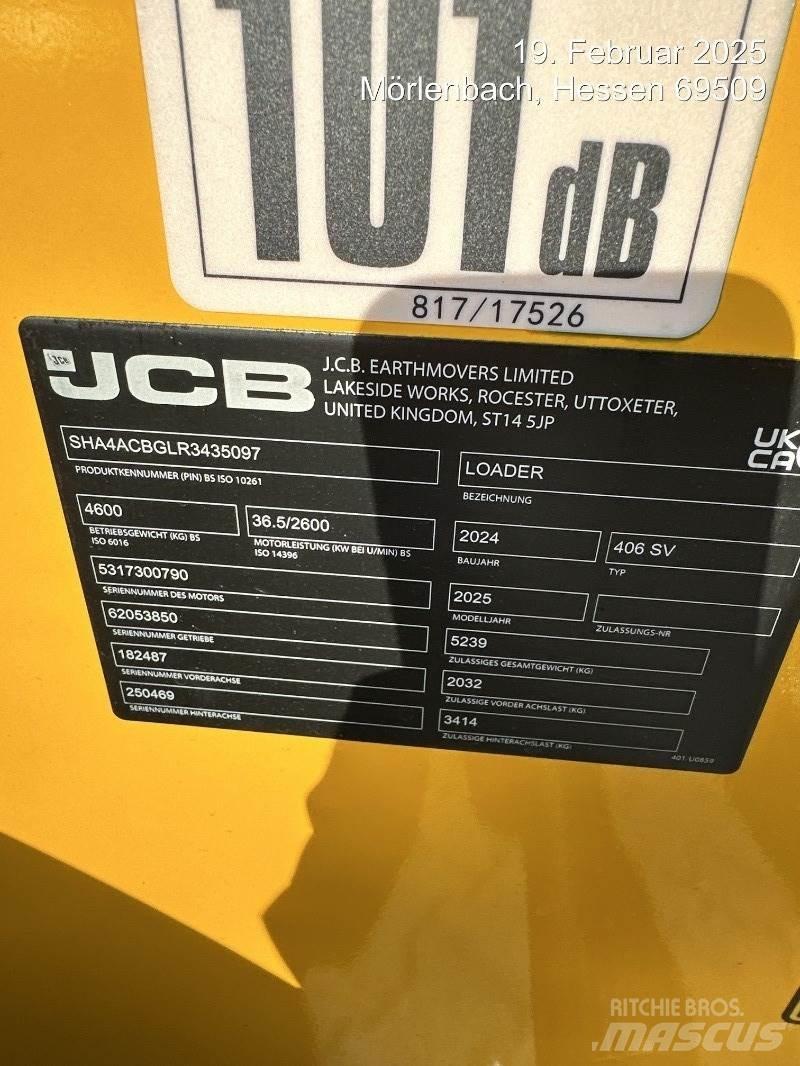 JCB 406 Kolové nakladače