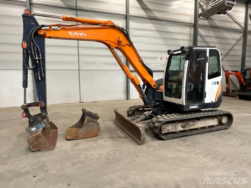 Kubota KX 080-3 Midi rýpadla 7t - 12t