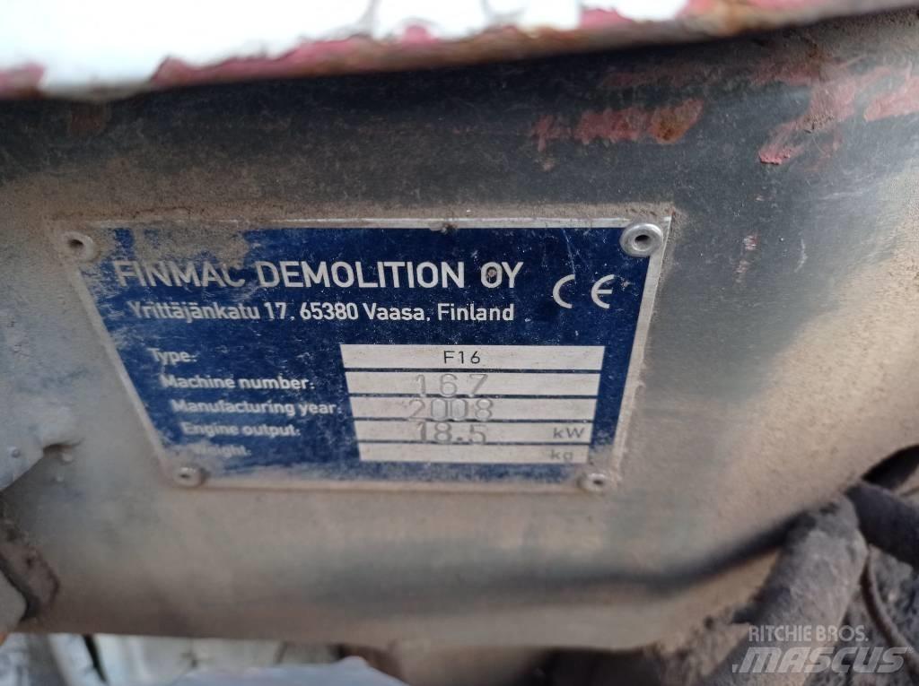 Finmac F16 Demoliční rýpadla