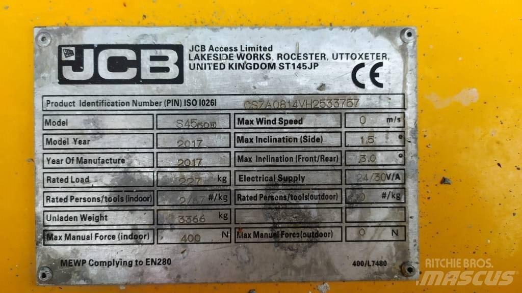JCB S4550E Nůžková zvedací plošina