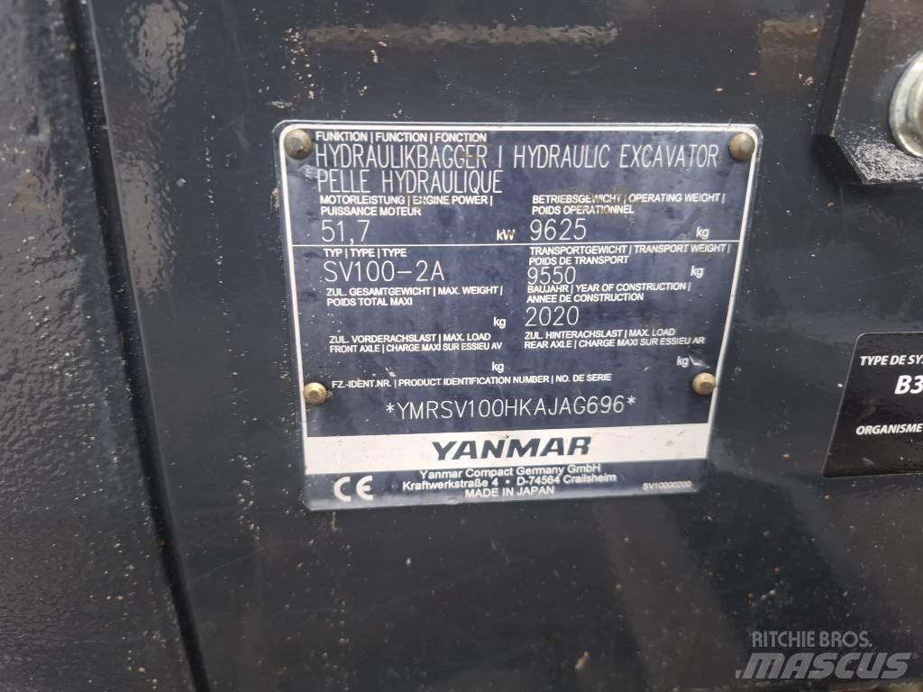Yanmar SV 100-2A Midi rýpadla 7t - 12t