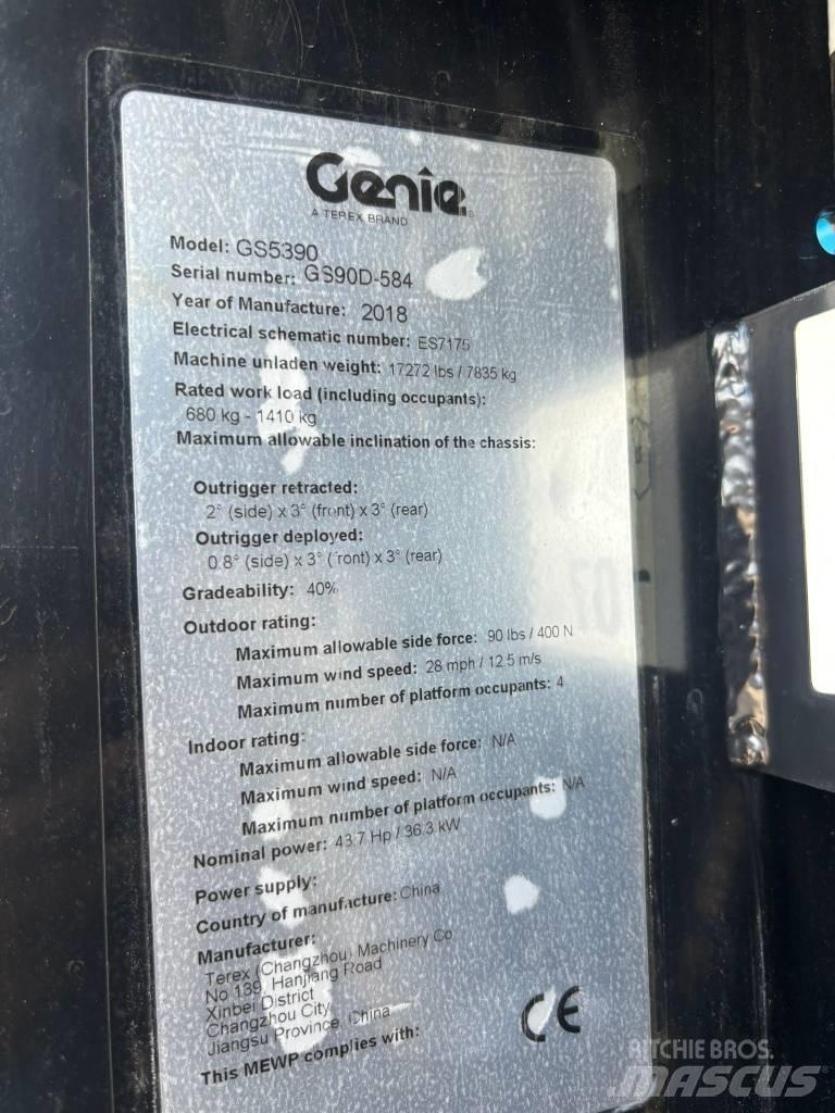 Genie GS 5390 RT Nůžková zvedací plošina