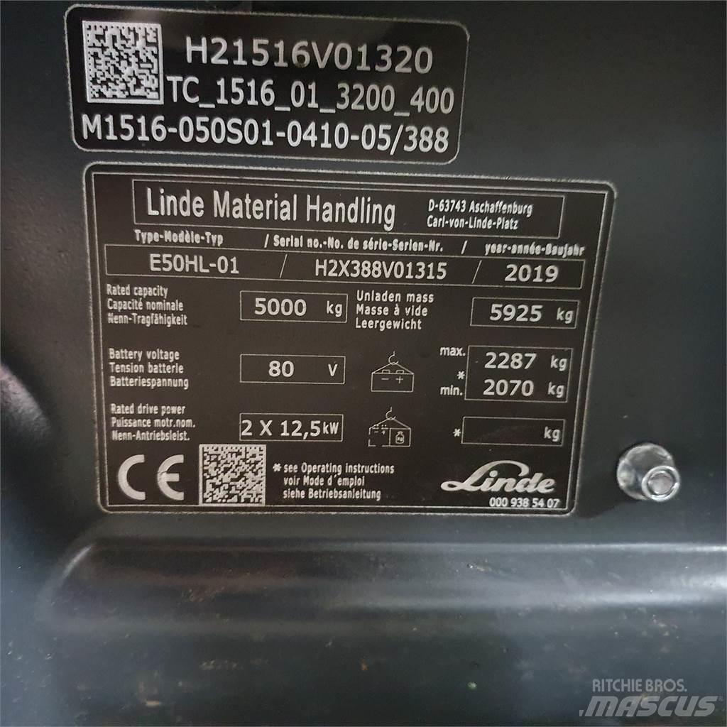 Linde E50HL Akumulátorové vozíky