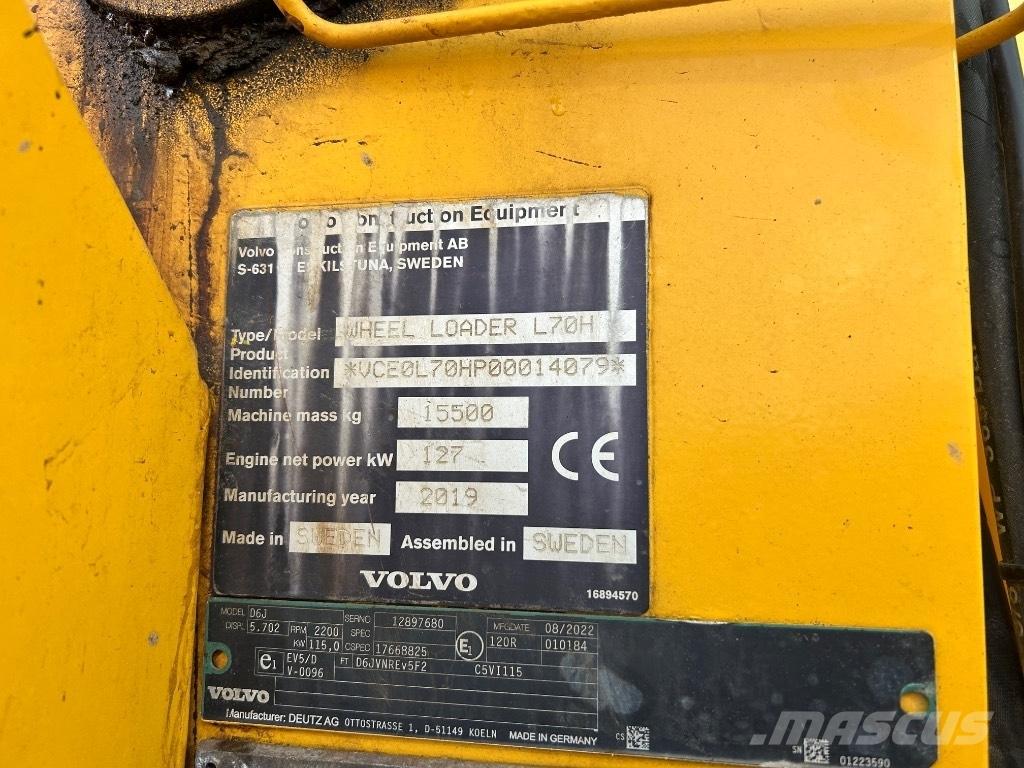 Volvo L 70 H Kolové nakladače