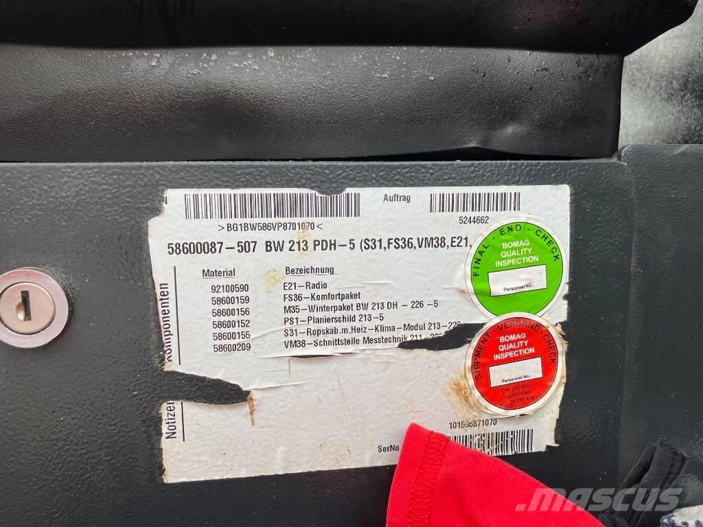 Bomag BW 213 PDH-5 Půdní kompaktory