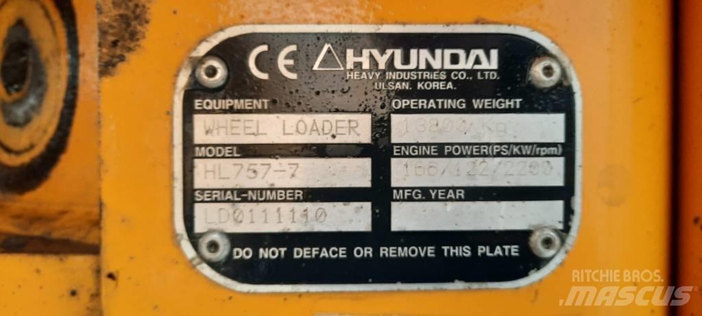 Hyundai HL 757-7 Kolové nakladače
