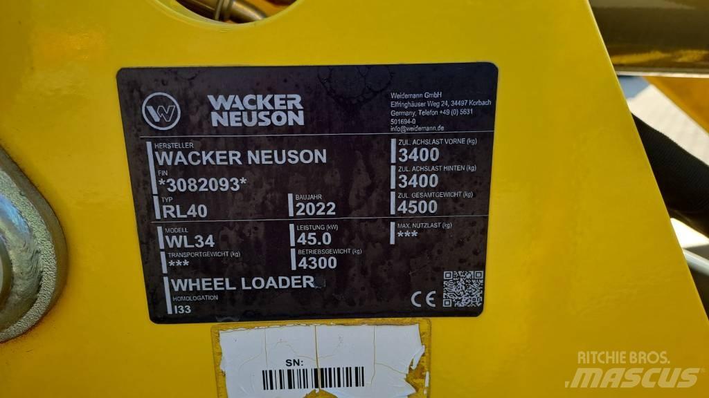 Wacker Neuson WL34 Kolové nakladače