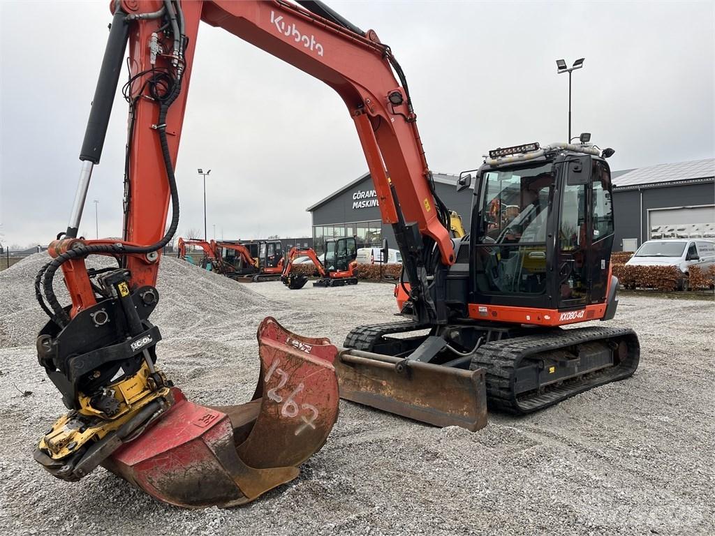 Kubota KX 080-4 Midi rýpadla 7t - 12t