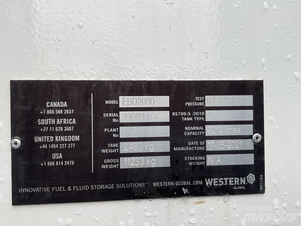 Western EBD2000 Nádrže na palivo a aditiva