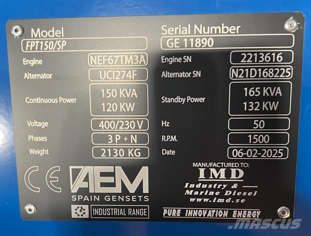  FPT 150/SP Naftové generátory