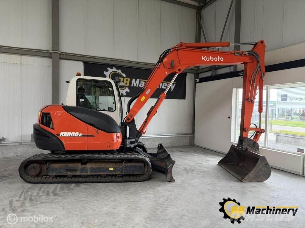 Kubota KX080-3 Midi rýpadla 7t - 12t