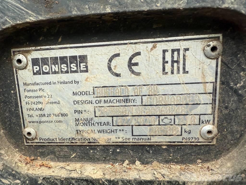 Ponsse BUFFALO AF 8W Vyvážecí traktory