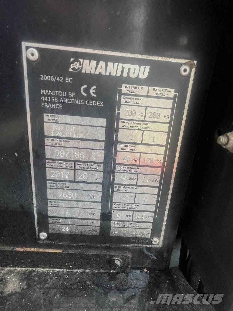 Manitou 100 VJR Vertikální sloupové výtahy