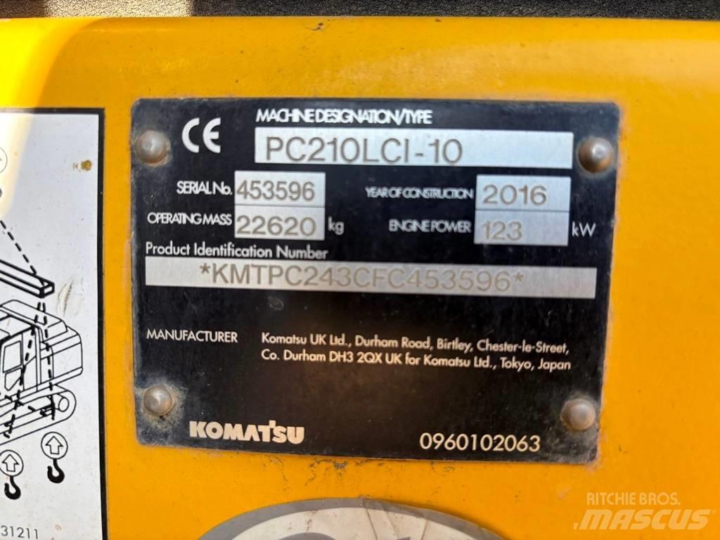 Komatsu PC 210 LC-10 Pásová rýpadla