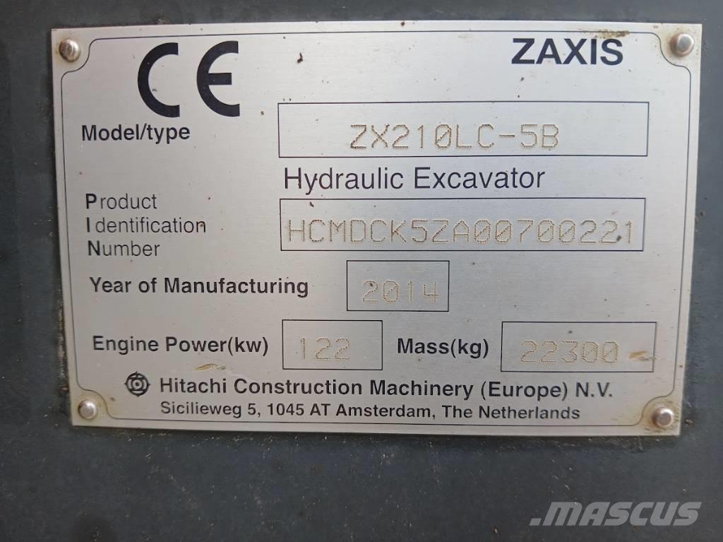 Hitachi ZX 210 LC-5B Pásová rýpadla