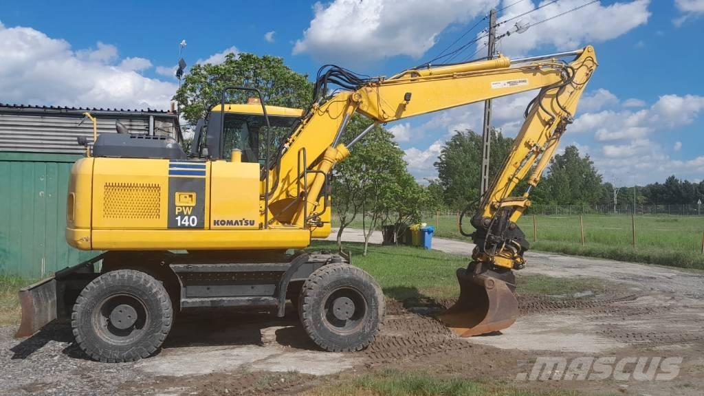 Komatsu PW 140-7 Kolová rýpadla