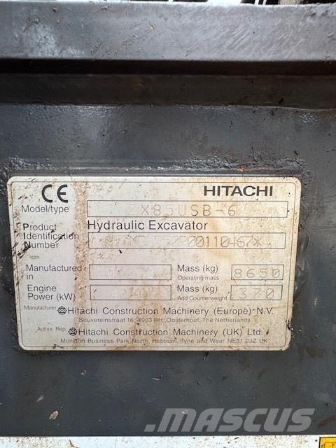 Hitachi ZX 85 USB-6 Midi rýpadla 7t - 12t