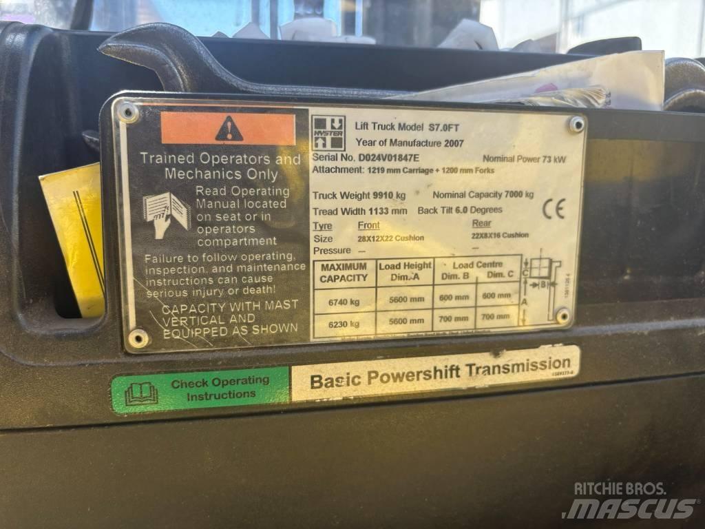 Hyster S7.0FT LPG vozíky