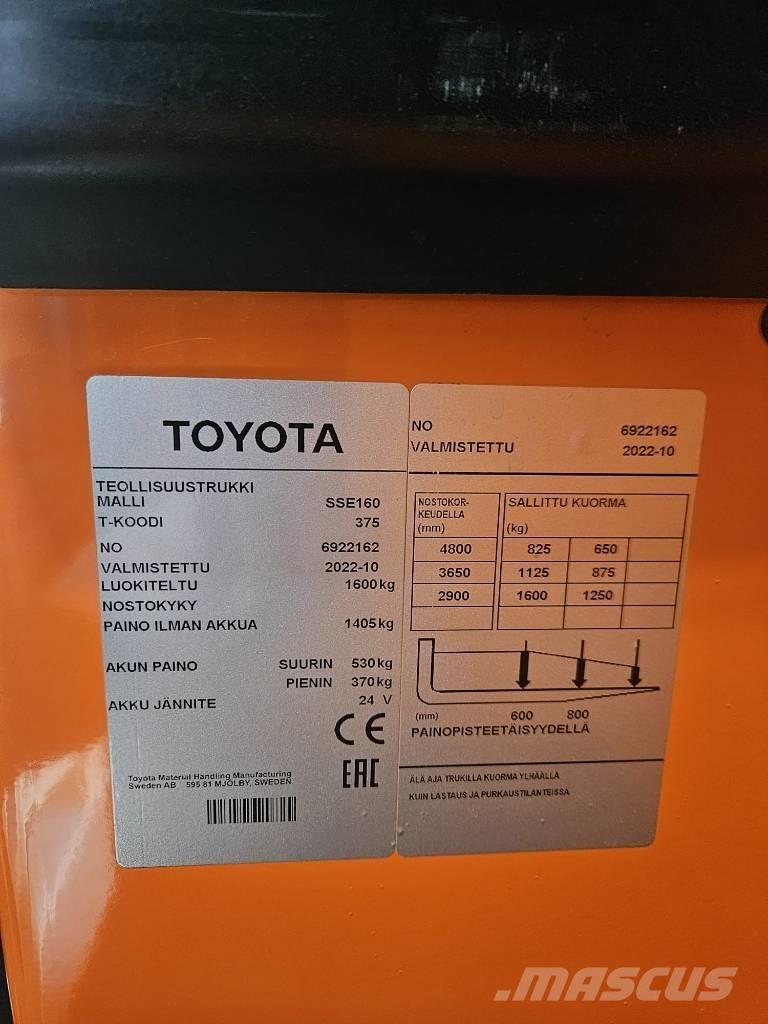 Toyota BT SSE160 Samohybné vozíky