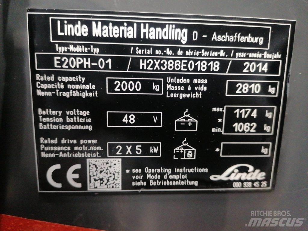 Linde E20PH-01 Akumulátorové vozíky