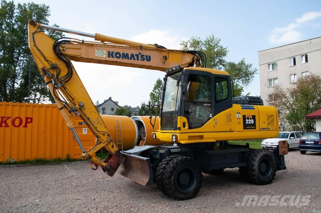 Komatsu PW 220-7 Kolová rýpadla