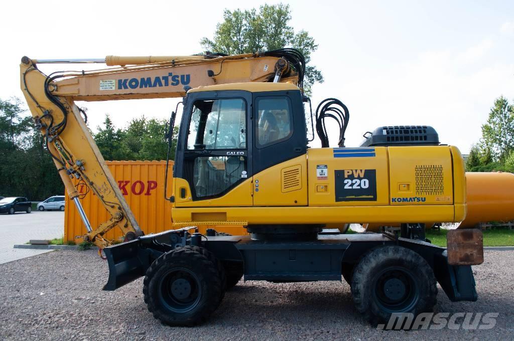 Komatsu PW 220-7 Kolová rýpadla
