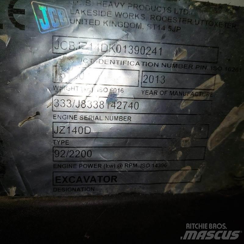 JCB JZ140D Pásová rýpadla