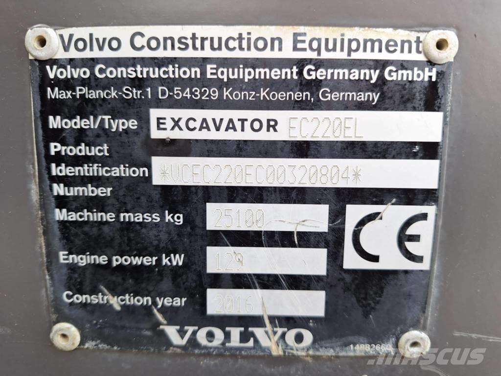 Volvo EC 220 EL Pásová rýpadla