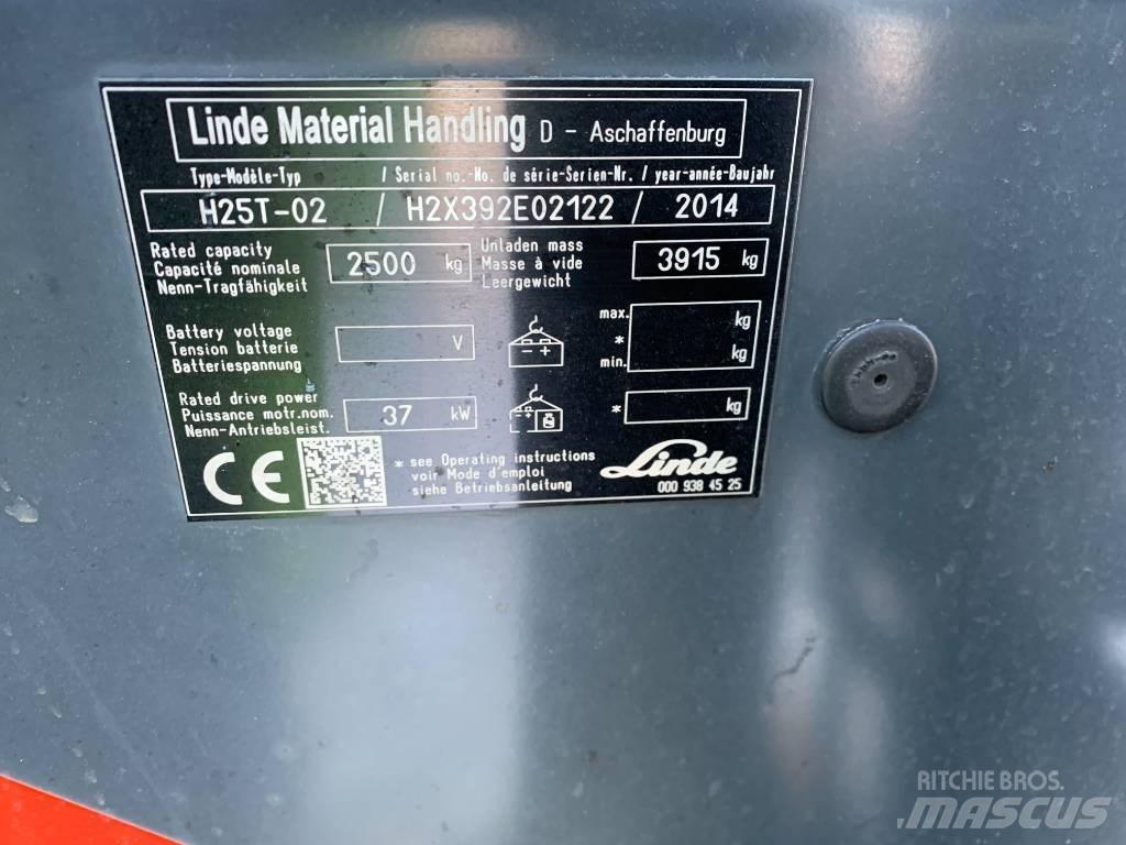 Linde H25T-02 LPG vozíky