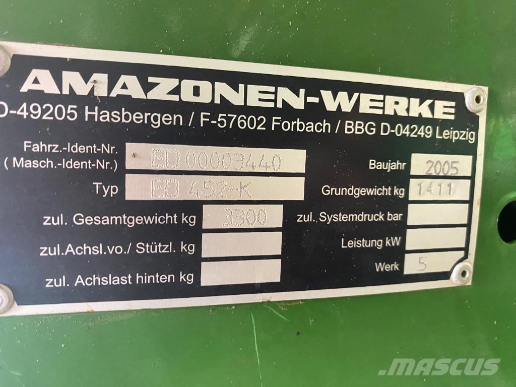 Amazone ED 452 K Mechanické secí stroje