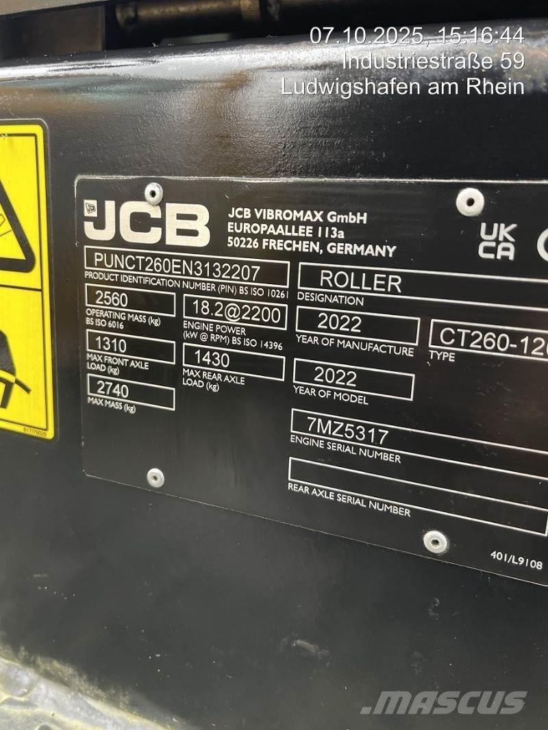 JCB CT260-120 Válce