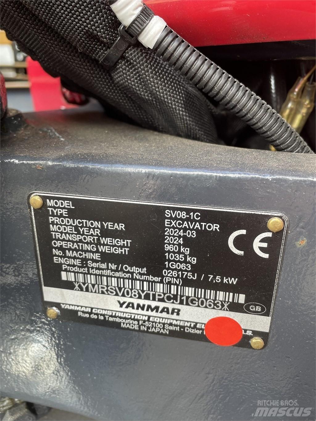 Yanmar SV 08 Mini rýpadla < 7t