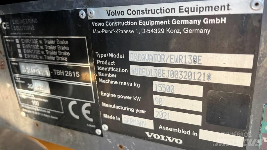 Volvo EWR130E Kolová rýpadla