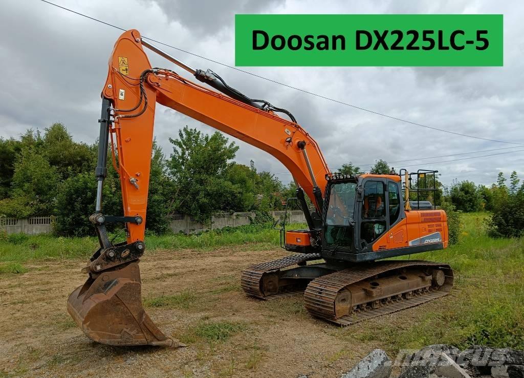 Doosan DX 225 LC-5 Pásová rýpadla