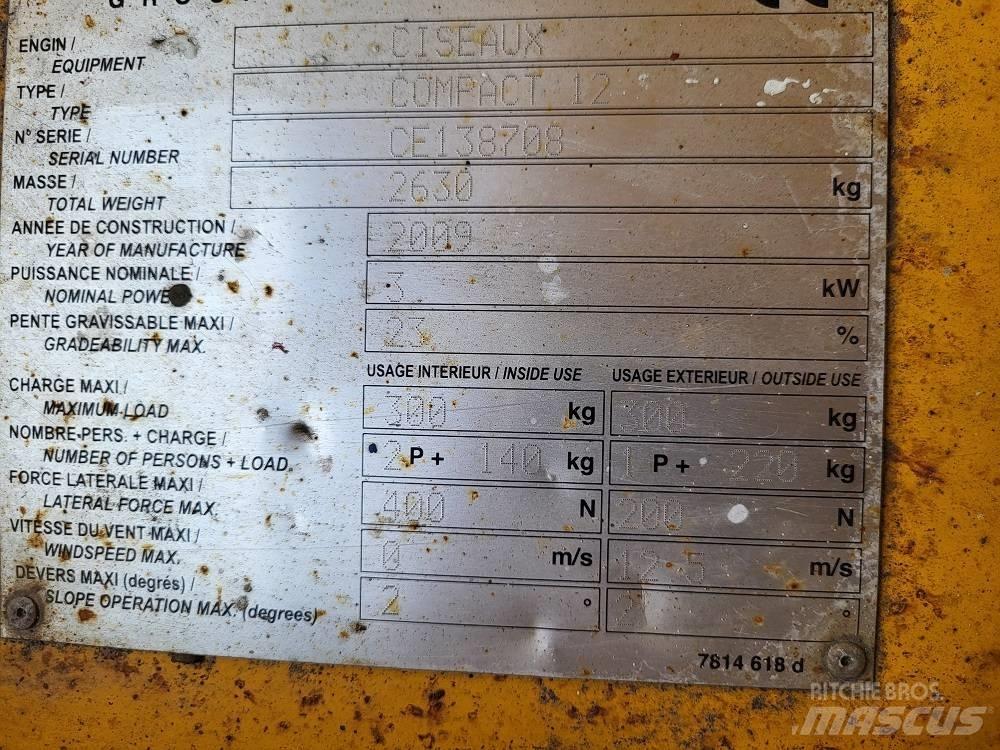 Haulotte Compact 12 Nůžková zvedací plošina