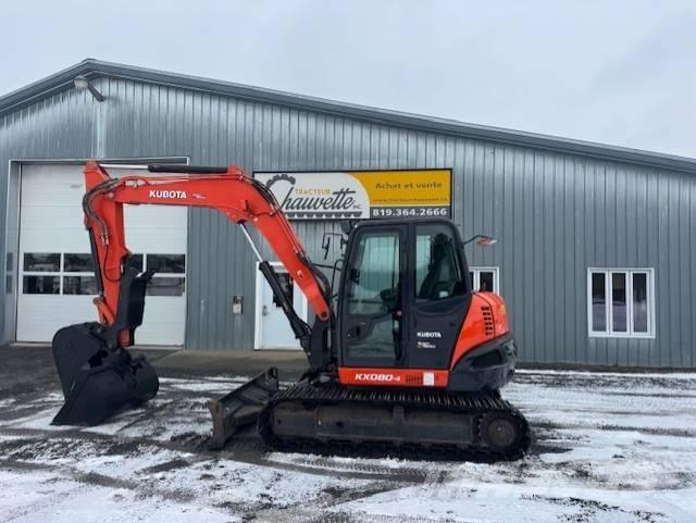 Kubota KX 080-4 Pásová rýpadla