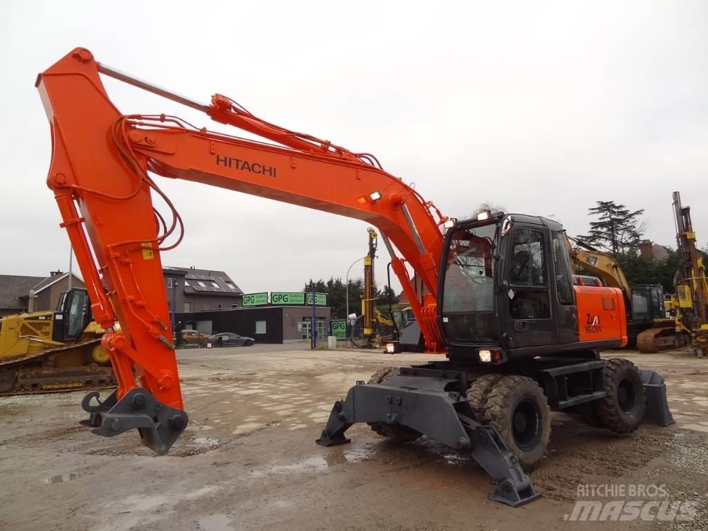 Hitachi EX 160 WD Kolová rýpadla