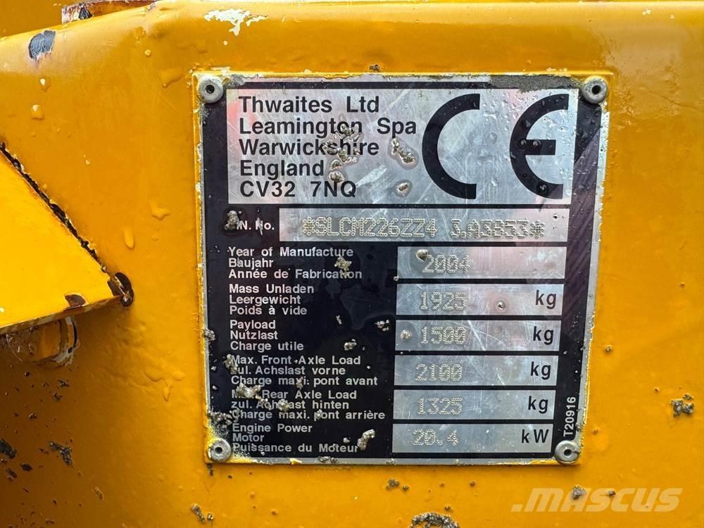 Thwaites 1T HT ST Vyklápěcí dempry