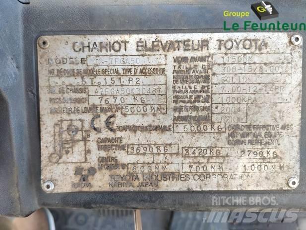 Toyota 02-7 FG A 50 LPG vozíky