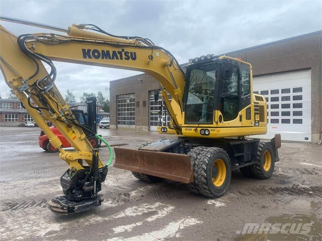 Komatsu PW148-10 Kolová rýpadla