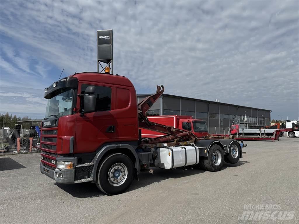 Scania R144 6X2 Hákový nosič kontejnerů